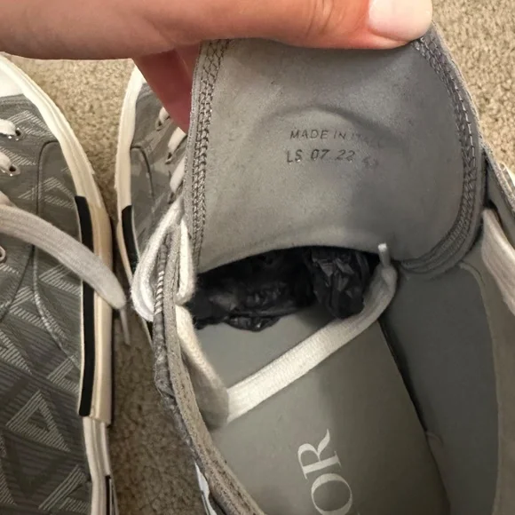 DIOR Men's B23 High-Top Sneakers CD Diamond Coated Canvas - Picture 6 of 9